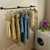 Industrial Pipe Clothing Rack Wall mounted Clothes Rail Hanging Display 92-105CM