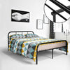 Black 3FT Single Metal Bed Frame in Strong structure Bedstead For Adult Bedroom