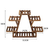 Indoor Outdoor Plant Stand Wooden Succulent Flower Pot Display Shelf Holder Rack