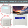 Corner TV Unit Stand Cabinet Media Storage Console Shelf Cupboard RGB LED Lights