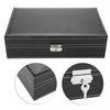 8Slot Leather Watch Storage Case Jewelry Display Box Holder Organizer +Mirror