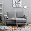 Luxury 2, 3 Seater Linen Fabric Corner Sofa Armchair Settee with Footstool Couch