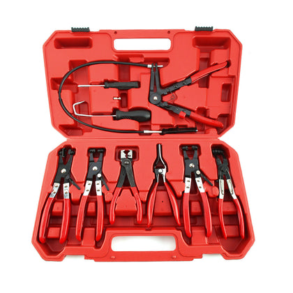 Hose Clamp Clip Plier Set Flat Angled Band Practical Auto Tool Accessories UK