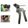 Stainless Steel Crimper Tensioner Cutter Tool Metal Cable Tie Fasten Gun Pliers