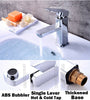 Modern Bathroom Basin Sink Tap Monobloc Mixer Taps Waterfall Chrome Brass Faucet
