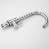 Modern Chrome Kitchen Sink Mixer Taps Faucet Swivel Spout Single Lever Tap Mono