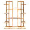 Extra Large Bamboo 11 Tier 17 Potted Plant Stand Rack Multiple Flower Pot Shelf