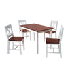 3 Colours Solid Wooden Dining Table and Chairs Bench Set Kitchen Home Furniture