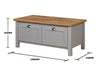 Living Room Coffee Table 4 Doors Grey Oak Storage Furniture