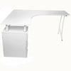 L-shaped Computer Desk Corner Table Drawers Workstation Home Office Furniture