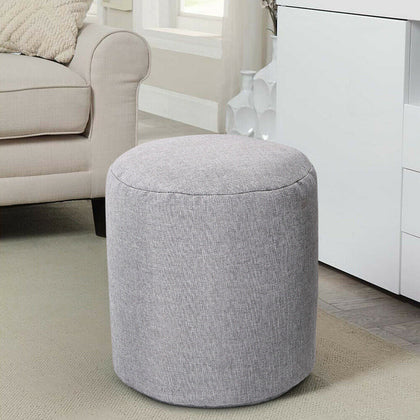 Bean Bag Footstool Round Shape Chair Indoor Outdoor Foot Rest Stool Pouffe Chair