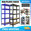 BOLTLESS METAL SHELVING RACK WAREHOUSE SHED GARAGE STORAGE SHELVES UNIT 5 TIER