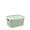Small Large Plastic Storage Box with Lid Basket Container Kitchen Home Office