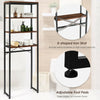 Industrial Over-The-Toilet Storage Cabinet 3-Tier Washing Machine Rack Organizer
