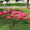 2Pcs Flamingo Garden Ornaments Patio Decor Figurine Lawn Pond Outdoor Sculpture
