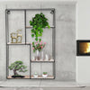 Modern Metal Wire Wall Shelf Storage Home Office Decor Floating Flower Shelve