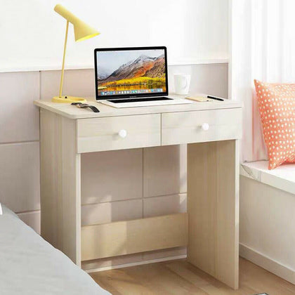 2 Drawer Dressing Table Wooden Vanity Computer Desk Bedroom Furniture Office UK