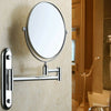 Chrome 10X Magnifying Wall Mounted Round Mirror Vanity Make Up Shaving Bathroom