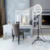10 Inch LED Ring Light With Tripod and Phone Holder Make-up for Camera iPhone UK