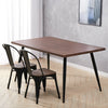 Industrial Wood & Metal Dining Table Tolix Chairs Bistro Bar Kitchen Dining Room