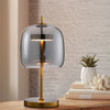 LED Glass Table Lamp Study Office Desk Lighting Bedside Lampshade Night Light