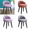 Low Back Dressing Table Stool Bedroom Velvet Upholstered Make Up Vanity Chair