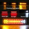 LED REAR TAIL LIGHTS PAIR 12V LAMP 5 FUNCTION TRAILER CARAVAN TRUCK LORRY 37 LED