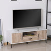Mid-Century Modern TV Stand Media Storage Retro Lowboard Cupboard Doors Drawer