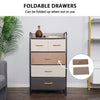 Chest of Drawers 5-Drawer Dresser Fabric Storage Cabinet 3-Tier Organizer Unit