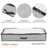 2X 90L Underbed Clothes Storage Bags Zipped Organizer Wardrobe Cube Closet Boxes