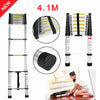 EN131 Heavy Duty Telescopic Ladder Multipurpose Extendable Laders Aluminium 4.1m