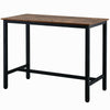 120*60*90cm Bar Table Industrial Table Dining Table With Metal Frame for Kitchen