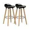 2 x Breakfast Bar Stools Bar Chairs Kitchen Breakfast Stools Wooden Legs