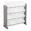 Children Kids Toy Storage Unit Playroom Shelf Organizer Rack 16 Plastic Boxes