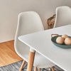 Dining Table and Chairs 4 6 Set Wooden legs Retro dining Room Chair Grey Kitchen