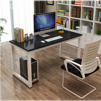 Modern Black Computer Table Study Desk PC Laptop Table Workstation Home Office