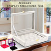 Velvet Jewelry Care Ring Display Tray Organizer Case Holder Earring Storage Box