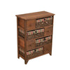 WICKER DRAWER CABINET CHEST MAIZE FURNITURE STORAGE UNIT BASKET BEDROOM HALL