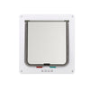 Dog Cat Pet 4 Way Locking Large Cat Small Dog Flap White Catflap Pet Door UK