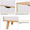 3 Drawer Wooden Bedside Table Cabinet Nightstand Storage Bedroom Furniture