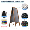 Large Vintage Wooden A-Frame Chalk Board Wedding Restaurants Shop Message Board