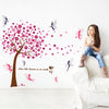 Walplus Wall Sticker Pink Cherry Spring Tree Fairies Kids Decal Home Decorations