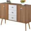 Modern Sideboard Cupboard with 3 Drawers 2 Doors Storage Cabinet for Hallway UK