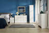 Stratford Wide Chest of 6 Drawers White Bedroom Storage Drawers Metal Runners