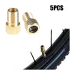5 Piece Brass Presta Valve Schrader Adaptor Bicycle Mountain Bike Tire Tube Pump