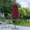 Folding Parasol Base Garden Patio Umbrella Holder Stand Steel Cross Frame 86cm