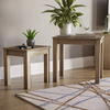 Pine Nest of Table Solid Wood Wax Set of 2 Coffee Side End Nesting Living Room