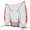 7x7 ft Baseball Softball Practice Net Hitting Batting Multiple Accessories