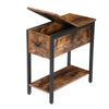 HOOBRO Side Table Flip Top End Table Sofa Table Narrow Nightstand Bedside Table