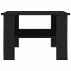 Coffee Table Black 60x60x42 cm Chipboard Living Room Quality Unit